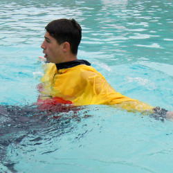 lifeguard training wade backward