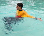 TRAINING, POOL, WADING, LOWER BODY
Wading backward builds lower body strength 14