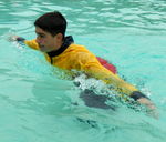 TRAINING, POOL, WADING, LOWER BODY
Wading forward builds lower body strength 15